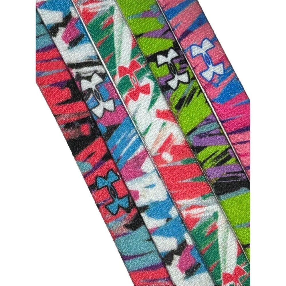 Under Armour Girls' Graphic Headbands 6-Pack Multicolor Stretch-Fit